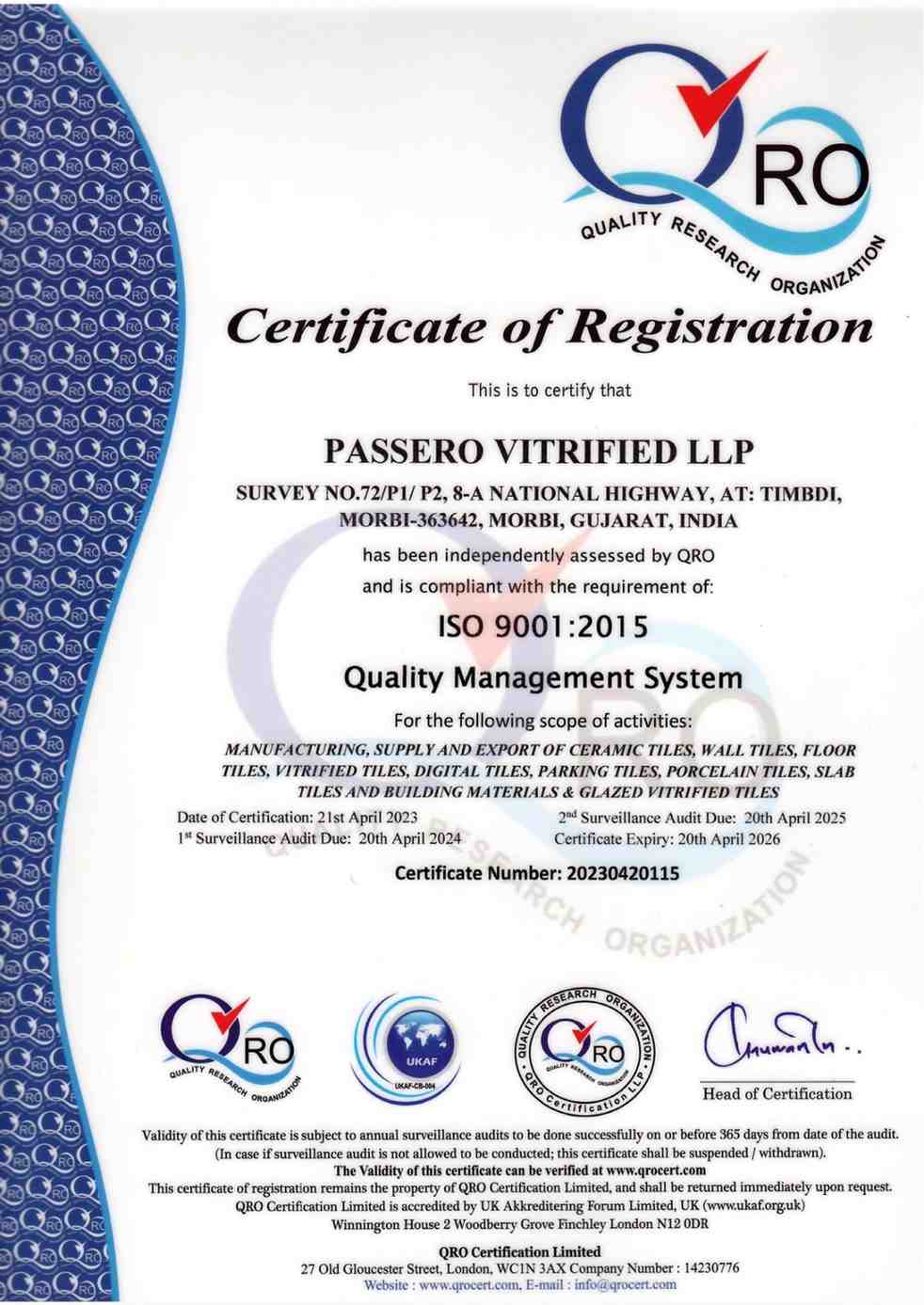 ISO 9001:2015